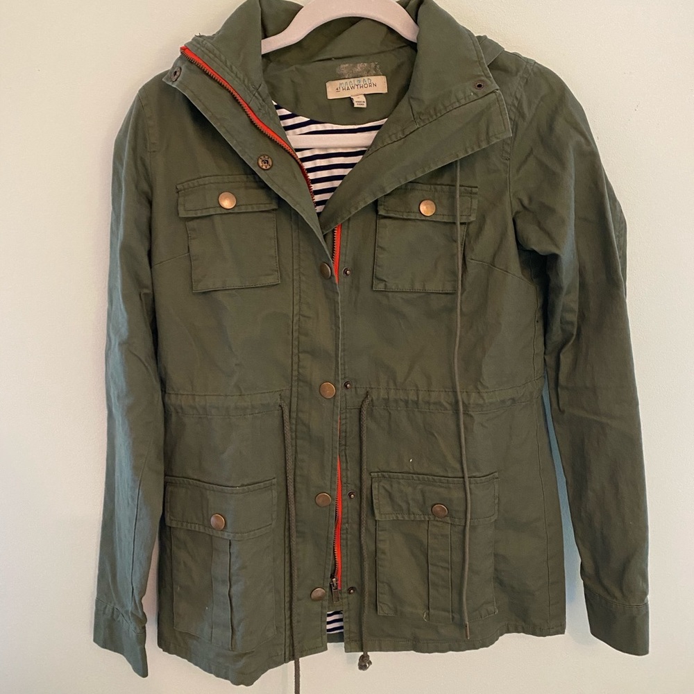 Army Green Hooded Jacket